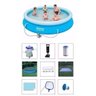 Piscina Bestway 5377 Litros + Bomba Filtro 220v + Bomba de Inflar + Capa + Forro + Kit de Limpeza - 1