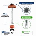 Ver imagem 5 de Kit Vedação Fixação Parafuso Capa Telhas Colonial PVC 10 un Marrom