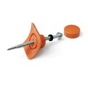 Ver imagem 7 de Kit Vedação Fixação Parafuso Capa Telhas Colonial PVC 10 un Marrom