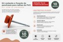 Ver imagem 3 de Kit Vedação Fixação Parafuso Capa Telhas Colonial PVC 10 un Marrom