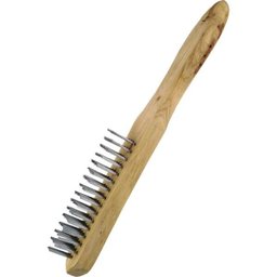 Jogo 12 Escova De Aço Manual Com Cabo Starfer 4 Fileiras - 2