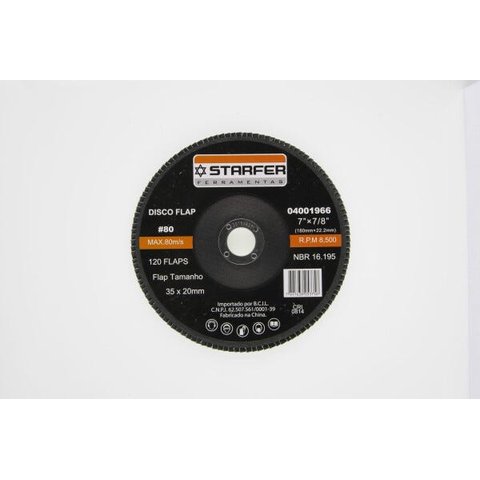 Disco Flap 7 80 Starfer Embalagem Com 5
