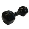 Halter Sextavado Revestido Preto 12,5kg Rae Fitness - 1