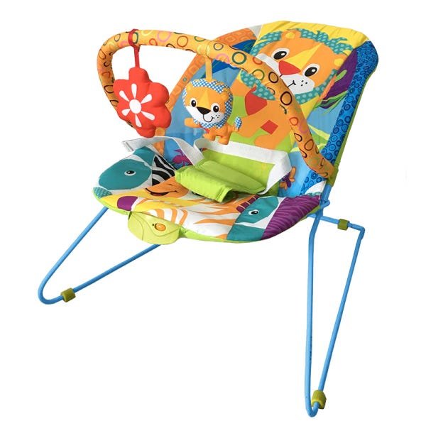 Cadeira de Descanso Vibratória Bebê Musical Lite Baby Style Cor: Safari