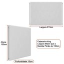 Ver imagem 3 de Cama Japonesa com Cabeceira Almeriaharu King Bouclé Suave Off White - Sallar Home