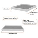 Ver imagem 4 de Cama Japonesa com Cabeceira Almeriaharu King Bouclé Suave Off White - Sallar Home