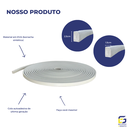 Ver imagem 3 de Rodapé Eva Autocolante Flexível Cordão 2,5cmx1,5cm 25 Metros - Cinza