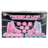 Kit Patins Infantil com Led 4 Rodas inline com capacete acessórios masculino 32-35 Preto e Azul - 65 - 2