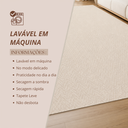 Ver imagem 7 de Tapete Sala Quarto Escritório 100% Algodão Antiderrapante 2,50 x 3,00 Lavável em Máquina Decoração