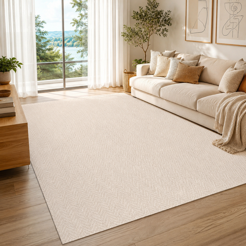 Tapete Sala Quarto Escritório 100% Algodão Antiderrapante 2,50 x 3,00 Lavável em Máquina Decoração