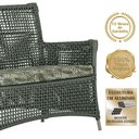 Ver imagem 4 de 2 Sofás e Mesa Igapó Alumínio Fendi Corda Náutica E5 Trama Verde