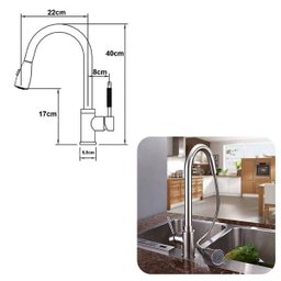 Torneira Goumet Pull Down Monocomando Bancada Cozinha Metal Escovado - 3
