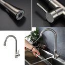 Ver imagem 2 de Torneira Goumet Pull Down Monocomando Bancada Cozinha Metal Escovado