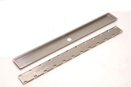 Ralo Linear Tampa Oculta 304 Saida Central 1metro Linha CLEAN Selmetal - 1