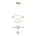 Ver imagem 2 de Lustre Pendente Astraled Slaney Pl-9747 Dourado Led Bivolt Dourado Pl-9747
