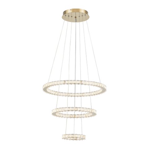 Lustre Pendente Astraled Slaney Pl-9747 Dourado Led Bivolt Dourado Pl-9747
