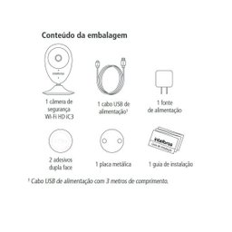 Câmera Interna Wifi Mibo Ic3 Intelbras Imagens em Hd 720p (1280 × 720) Plug e Play Fácil de - 6