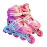 Patins 4 Rodas In Line Abec7 Ajustável 31 à 42 Luz Led Xmbt Rosa - 39-42 - 7