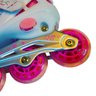 Patins 4 Rodas In Line Abec7 Ajustável 31 à 42 Luz Led Xmbt Rosa - 39-42 - 5