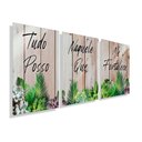 Ver imagem 1 de Kit Quadros Tudo Posso Naquele que Me Fortalece Kit134