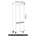 Ver imagem 4 de Paneleiro de Cozinha 4 Portas 70cm Mirella Freijó/cinammon L01 - Mpozenato