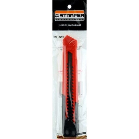 Estilete 18 Mm Starfer Profissional Com 24 Peças