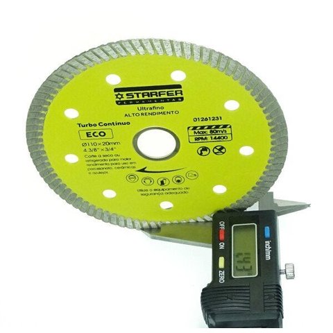 Disco Diamantado Eco Porcelanato Starfer Embalagem Com 10