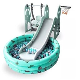 PLAYGROUND INFANTIL 4X1 VERDE - IMPORTWAY - 1