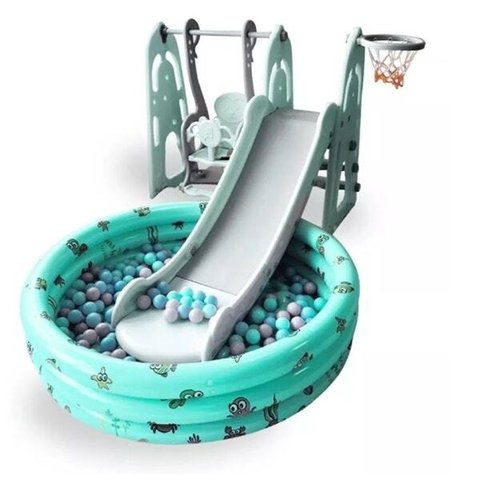 PLAYGROUND INFANTIL 4X1 VERDE - IMPORTWAY