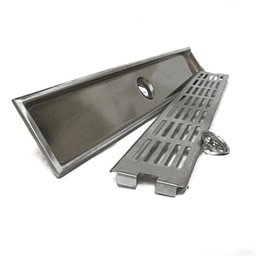 Ralo Linear Anti Odor Grelha Tampa Metal Escovado 60x10 Garagem - 6 Ralo Linear Anti Odor Grelha Tampa Metal Escovado 60x10 Garagem - 6