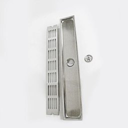 Ralo Linear Anti Odor Grelha Tampa Metal Escovado 60x10 Garagem - 5 Ralo Linear Anti Odor Grelha Tampa Metal Escovado 60x10 Garagem - 5