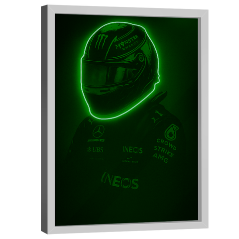 Quadro Decorativo Piloto Neon Verde