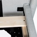 Ver imagem 6 de Cama Queen Emaya com Cabeceira Estofada Aveludado 218cm x 180cm Cinza  Casavee