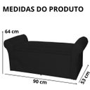 Ver imagem 6 de Calçadeira Sapatos Baú Cancun Estofada 90cm Solteiro Suede