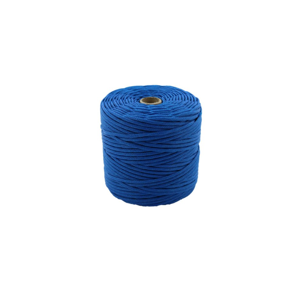Corda Trançada De Polietileno (Nylon) Fio 5,0mm (ROLO):Azul