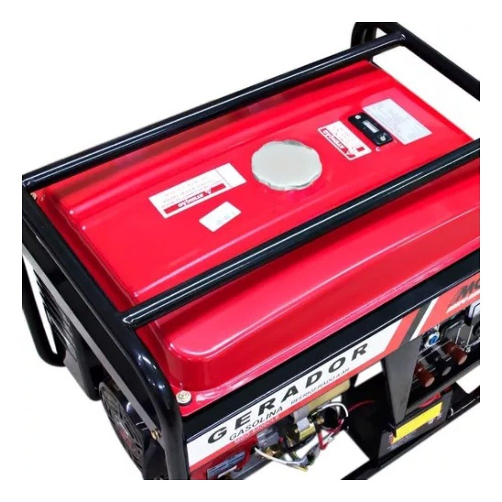 Gerador a Gasolina 5000w 60hz 12vdc - 110/220v - Mg-5000cl - 7