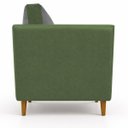 Ver imagem 3 de Kit 2 Poltronas Aviv Para Sala Escritório Recepção Linho Premium Easy Clean Corino Premium