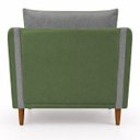 Ver imagem 5 de Kit 2 Poltronas Aviv Para Sala Escritório Recepção Linho Premium Easy Clean Corino Premium