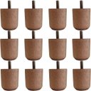 Ver imagem 1 de Conjunto 12 Pés Baixos para Cama Box de Madeira 5cm Cor Mel Solteiro Casal Queen King