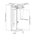 Ver imagem 4 de Suporte para Gabinete Cpu Suspenso Ajustável Ctw200