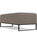 Ver imagem 5 de Puff Decorativo Sala de Estar Bali W01 Base Ferro 120x50 cm Bouclê Bege - Lyam Decor