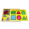 Brinquedo Educativo Alinhavo Formas Geométricas de Madeira - 2