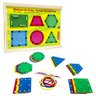 Brinquedo Educativo Alinhavo Formas Geométricas de Madeira - 1