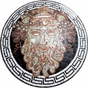 Ver imagem 1 de Piso em Mosaico Romano o Deus Bacco Tamanho 130cm