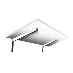 Mesa Dobrável Prat-k Branca com Suporte 1,5x40x60cm Pratik - 1