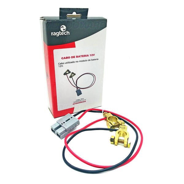 Cabo de Bateria Externa para Nobreak 12V 55cm Engate Ragtech 0019 - 4
