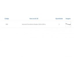 Arara de Cremalheira Simples 100x30cm 1 Preto Modelo Clst2P10 - 4