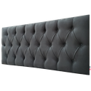 Ver imagem 1 de Cabeceira Painel Estofado Luna Suede Liso Cinza 160X60 Rbl