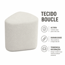 Ver imagem 3 de Puff Organicos Tecido Boucle Branco Puffe Decorativo para Sala Quarto Closet