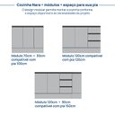Ver imagem 6 de Balcão de Pia Planejado 120cm com Tampo Nara CabeCasa MadeiraOriginals Cinza